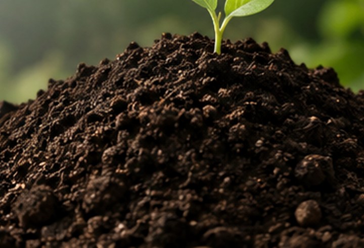 Organic fertilizer and soil product presentation