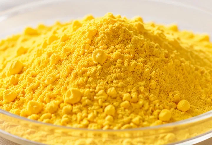 Riboflavin yellow powder product presentation