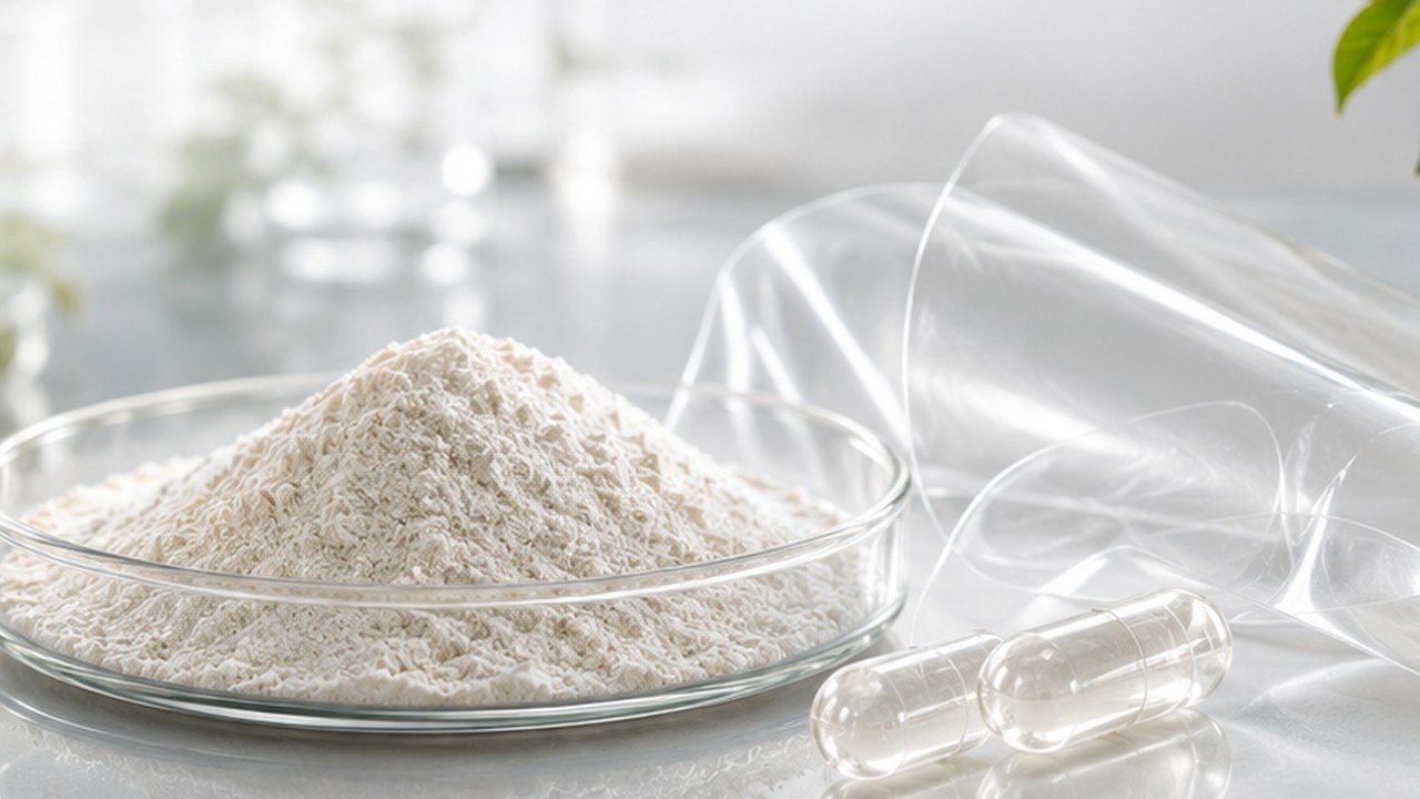 Pullulan powder and film product presentation