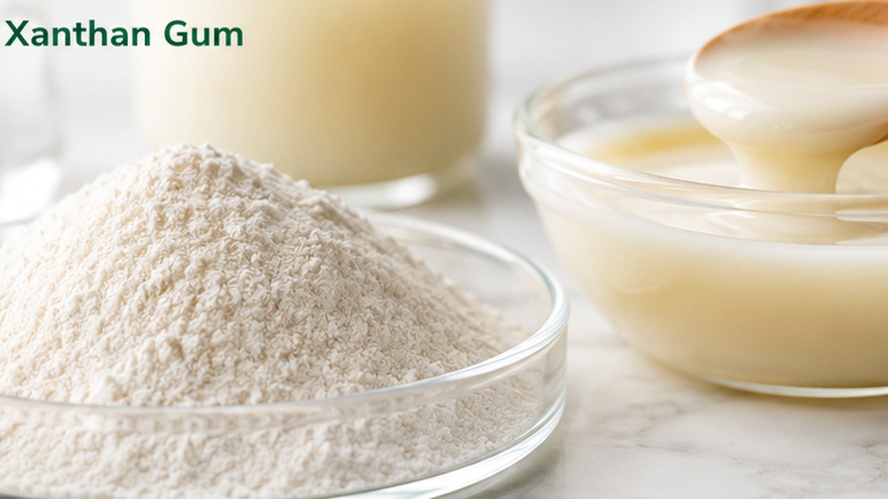 Food-grade xanthan gum product presentation